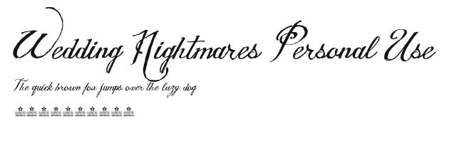 Wedding Nightmares Personal Use Preview