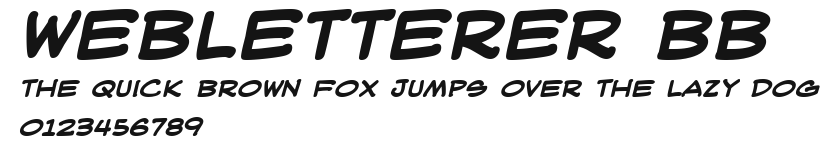 WebLetterer BB Preview