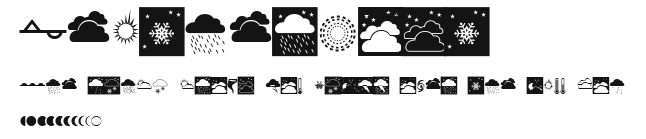 WeatherFont Preview