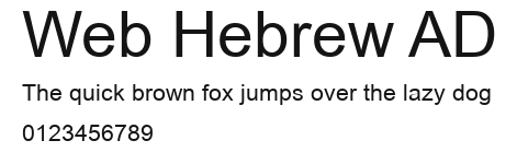 Web Hebrew AD Preview