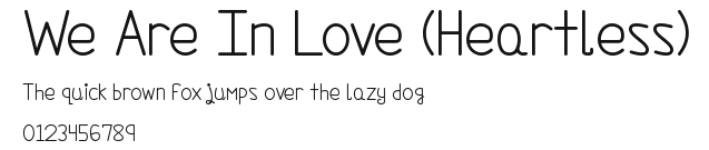 We Are In Love (Heartless) Preview
