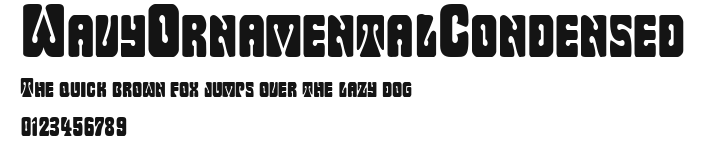 WavyOrnamentalCondensed Preview