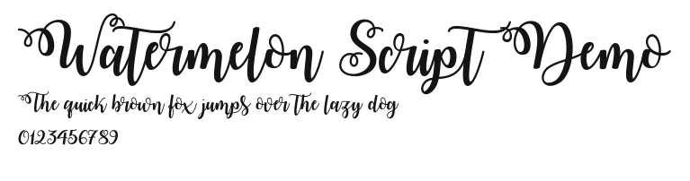Watermelon Script Demo Preview