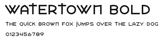 Watertown Bold Preview