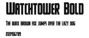Watchtower Bold Preview