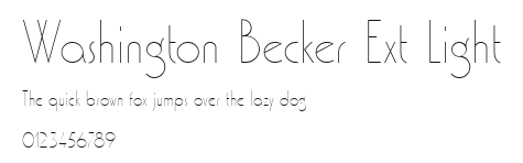 Washington Becker Ext Light Preview