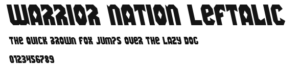 Warrior Nation Leftalic Preview