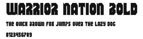 Warrior Nation Bold Preview