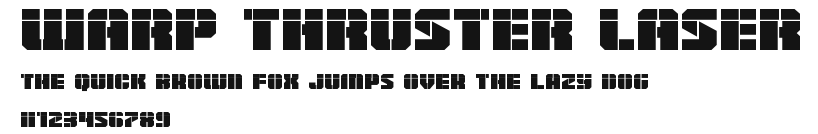 Warp Thruster Laser Preview