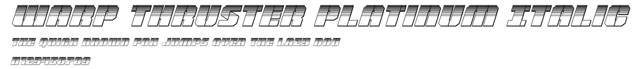 Warp Thruster Platinum Italic Preview