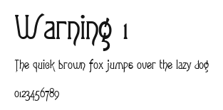 Warning 1 Preview