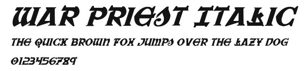 War Priest Italic Preview