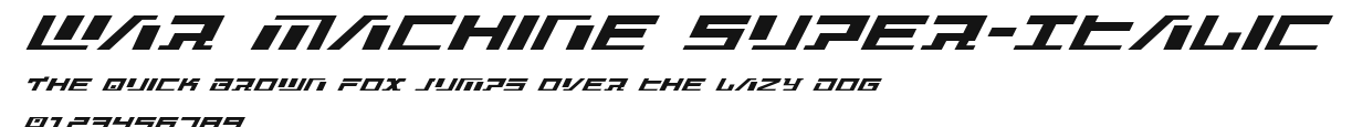 War Machine Super-Italic Preview
