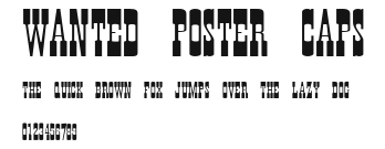 Wanted Poster Caps Preview