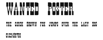 Wanted Poster Preview