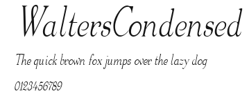 WaltersCondensed Preview