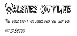 Walshes Outline Preview