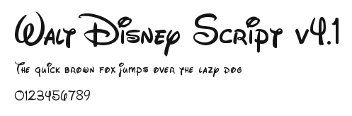 Walt Disney Script v4.1 Preview