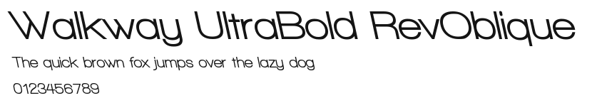 Walkway UltraBold RevOblique Preview