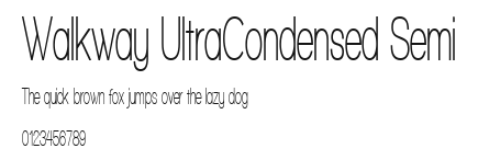 Walkway UltraCondensed Semi Preview