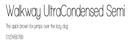 Walkway UltraCondensed Semi Preview