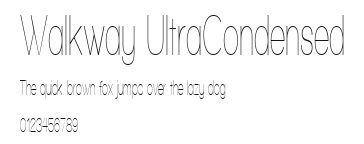 Walkway UltraCondensed Preview