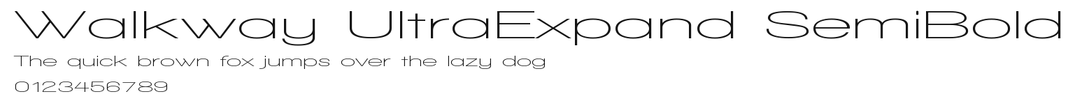 Walkway UltraExpand SemiBold Preview