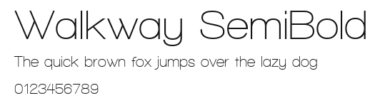 Walkway SemiBold Preview