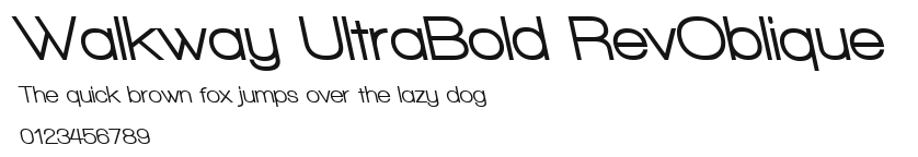 Walkway UltraBold RevOblique Preview
