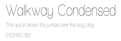 Walkway Condensed Preview