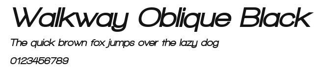 Walkway Oblique Black Preview