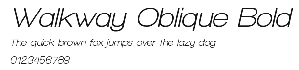 Walkway Oblique Bold Preview