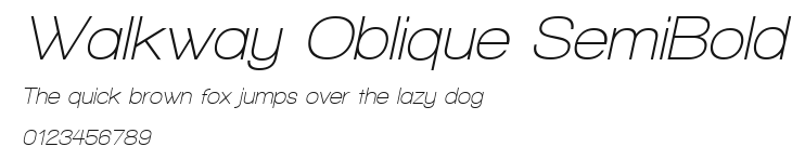 Walkway Oblique SemiBold Preview