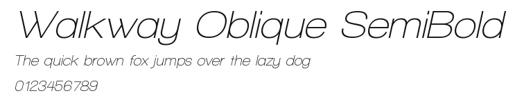 Walkway Oblique SemiBold Preview