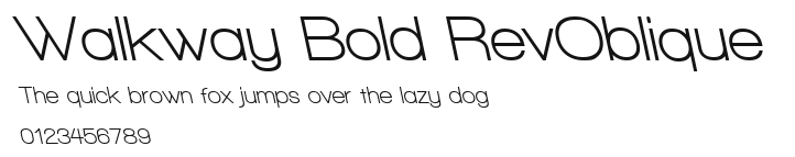 Walkway Bold RevOblique Preview