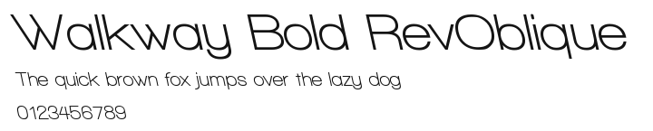 Walkway Bold RevOblique Preview