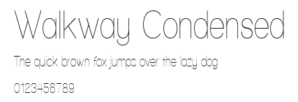 Walkway Condensed Preview