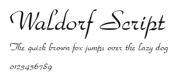 Waldorf Script Preview