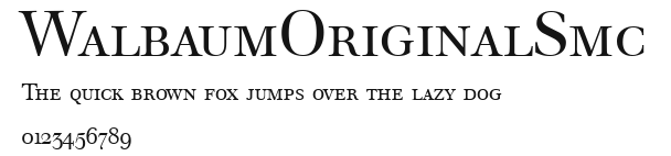 WalbaumOriginalSmc Preview