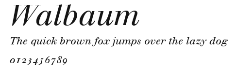 Walbaum Preview