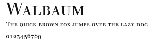 Walbaum Preview