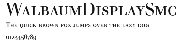 WalbaumDisplaySmc Preview