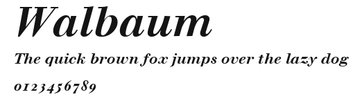 Walbaum Preview