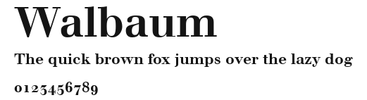 Walbaum Preview