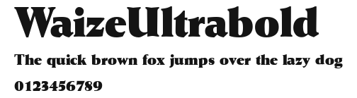 WaizeUltrabold Preview
