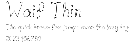Waif Thin Preview