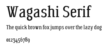 Wagashi Serif Preview