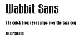 Wabbit Sans Preview