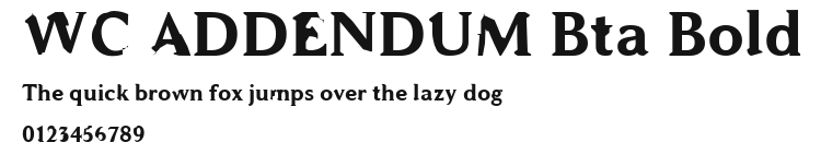 WC ADDENDUM Bta Bold Preview