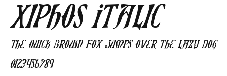 Xiphos Italic Preview